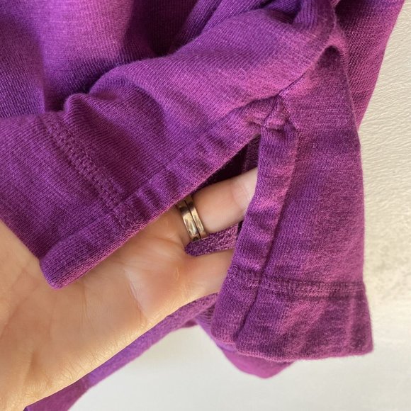 Women’s Lands’ End Purple Tunic Top Blouse 3/4 Sleeves Size Large 14/16 - Picture 5 of 6